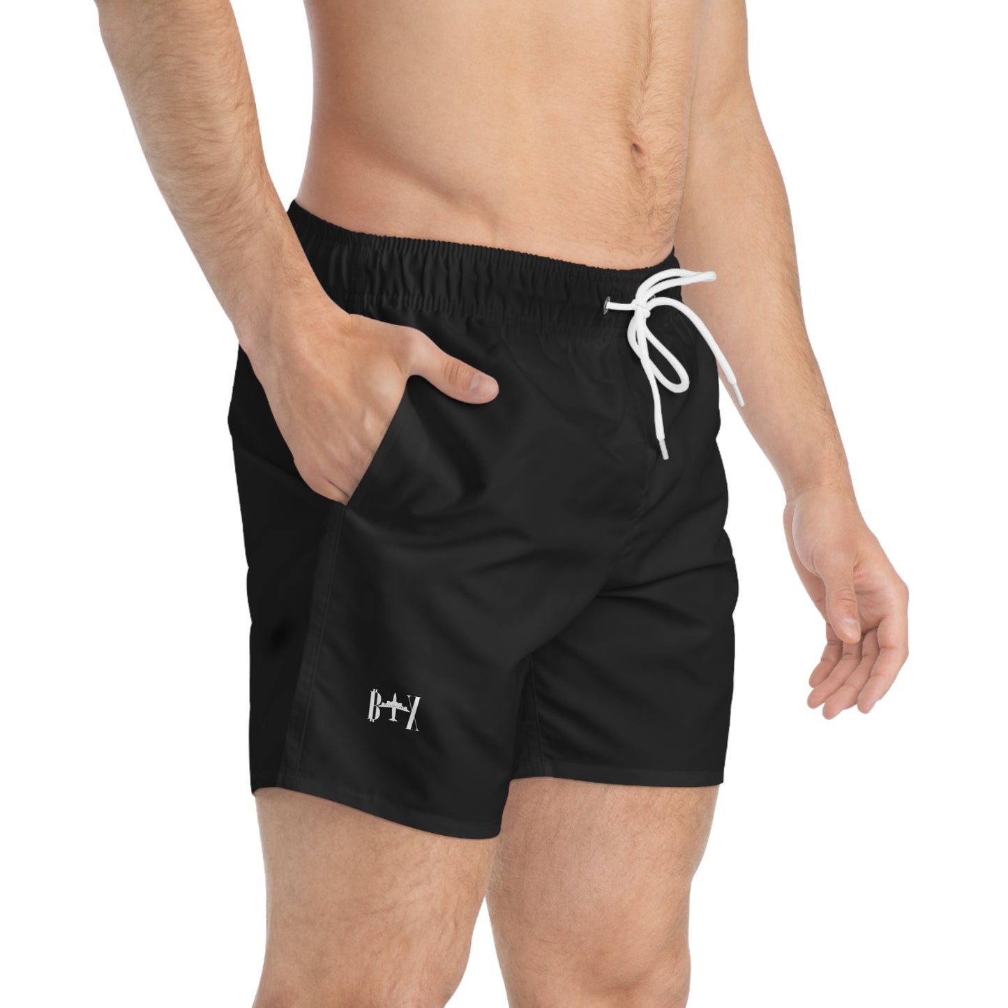 billionairx STAFF Swim Trunks Beach Shorts black