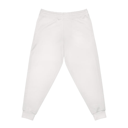 billionairx Minimal Barbell Athletic Joggers Black Gym Sweatpants White