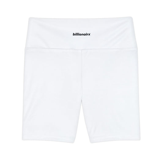 billionairx women's High-Rise Biker Shorts white