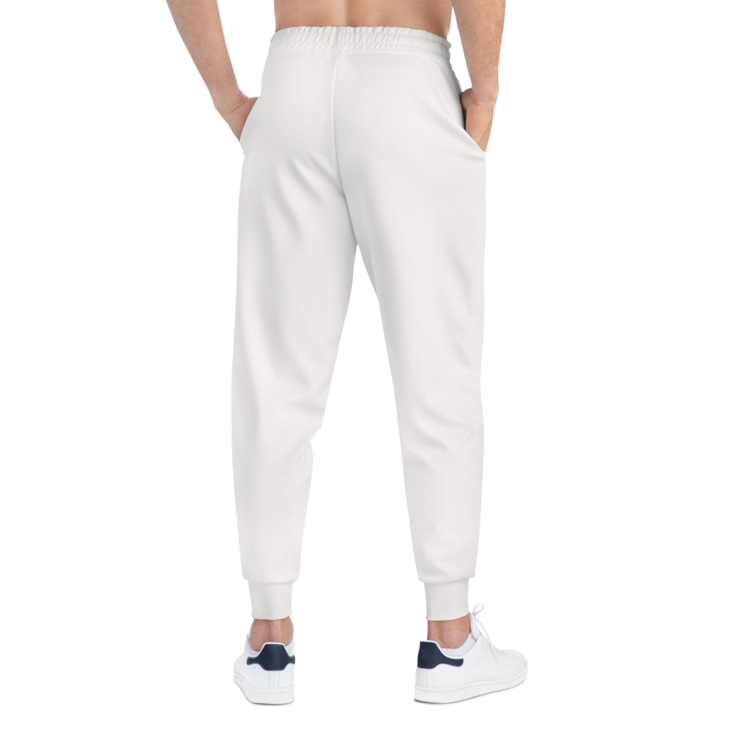 billionairx Minimal Barbell Athletic Joggers Black Gym Sweatpants White