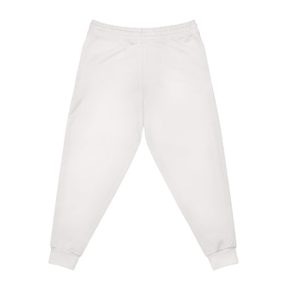 billionairx Minimal Barbell Athletic Joggers Black Gym Sweatpants White