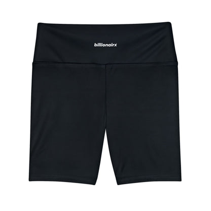 billionairx women's High-Rise Biker Shorts black