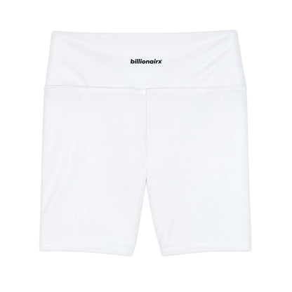 billionairx women's High-Rise Biker Shorts white