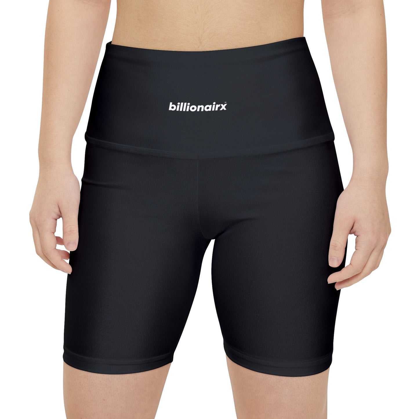 billionairx women's High-Rise Biker Shorts black