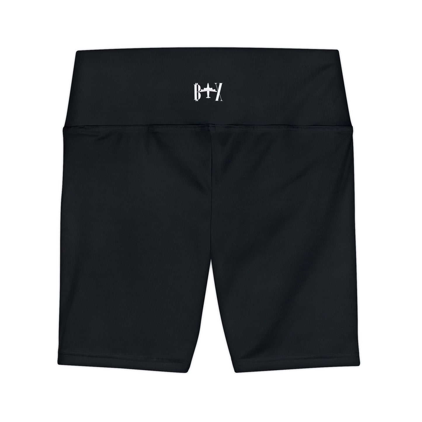 billionairx women's High-Rise Biker Shorts black